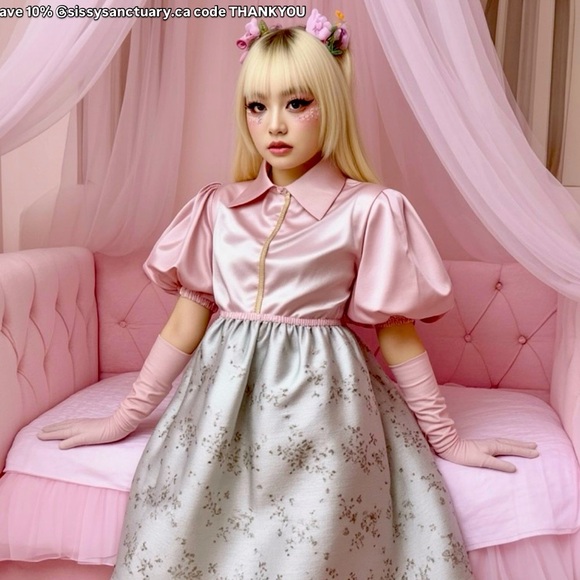 Elegant and Classy Rena Rowan size 12 silver floral skirt soft Long maxi Length - Picture 1 of 5